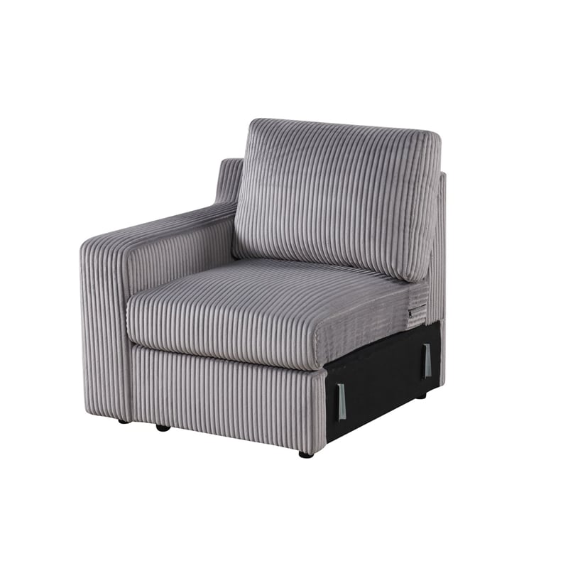 Best Master Furniture Solesse 9-Piece Contemporary Sectional Sofa (Grey)