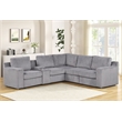Best Master Furniture Solesse 8-Piece Contemporary Sectional Sofa (Grey)
