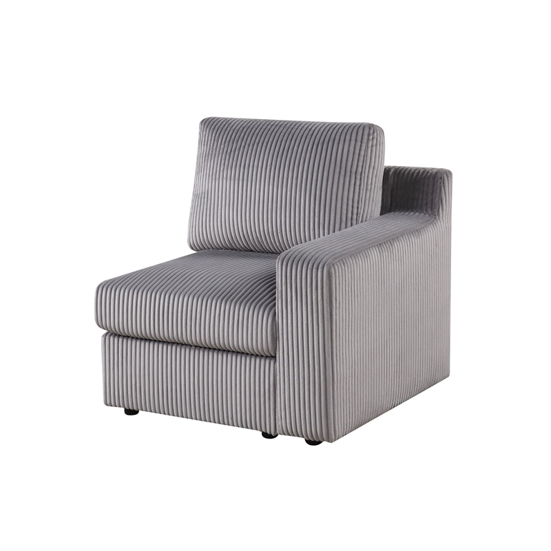 Best Master Furniture Solesse 8-Piece Contemporary Sectional Sofa (Grey)