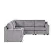 Best Master Furniture Solesse 8-Piece Contemporary Sectional Sofa (Grey)