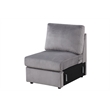 Best Master Furniture Solesse 8-Piece Contemporary Sectional Sofa (Grey)