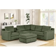 Best Master Furniture Solesse 9-Piece Contemporary Sectional Sofa (Green)