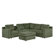 Best Master Furniture Solesse 9-Piece Contemporary Sectional Sofa (Green)