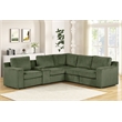 Best Master Furniture Solesse 8-Piece Contemporary Sectional Sofa (Green)