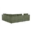 Best Master Furniture Solesse 8-Piece Contemporary Sectional Sofa (Green)