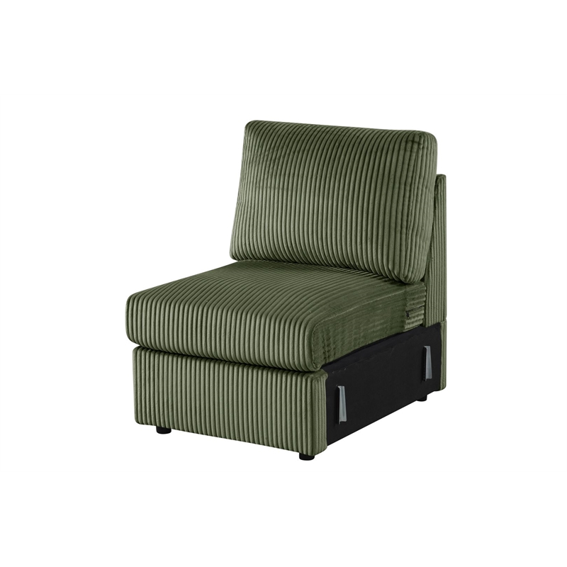Best Master Furniture Solesse 8-Piece Contemporary Sectional Sofa (Green)
