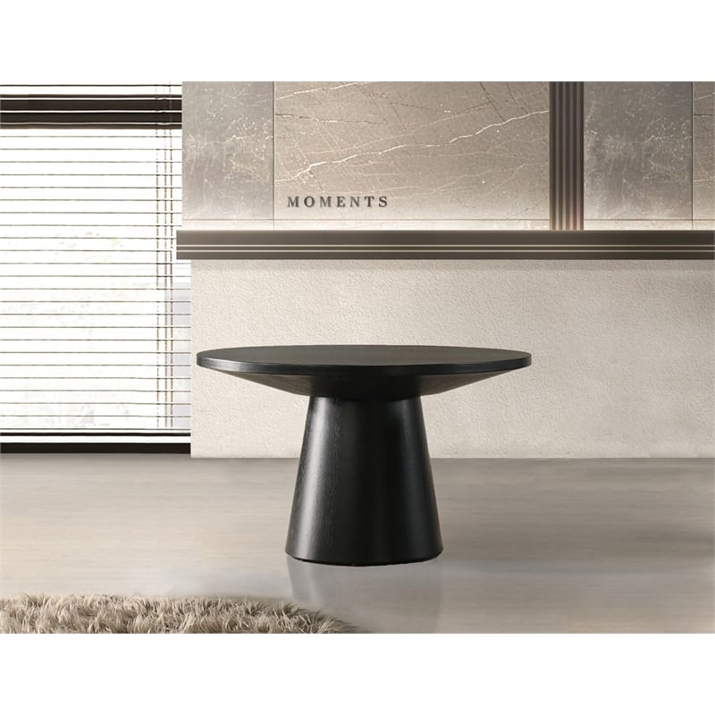 Best Master Furniture Terra Transitional Round Modern Coffee Table (Ebony Black)