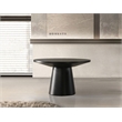Best Master Furniture Terra Transitional Round Modern Coffee Table (Ebony Black)