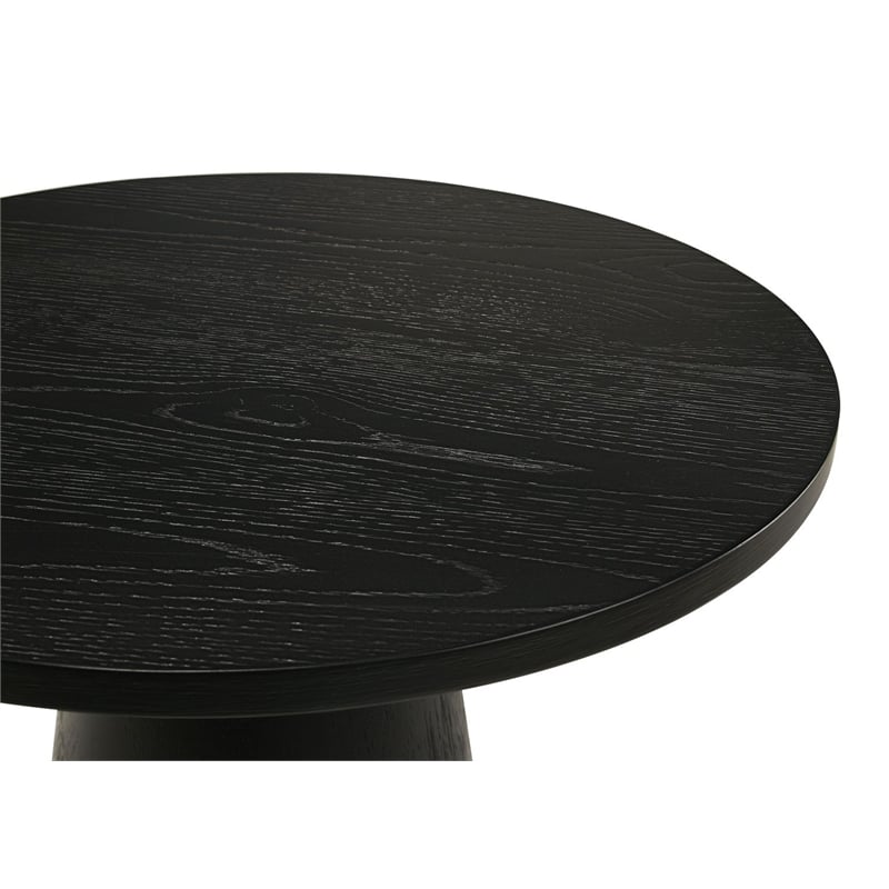 Best Master Furniture Terra Transitional Round Modern Coffee Table (Ebony Black)