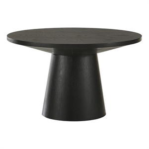 Best Master Furniture Terra Transitional Round Modern Coffee Table (Ebony Black)