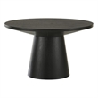 Best Master Furniture Terra Transitional Round Modern Coffee Table (Ebony Black)