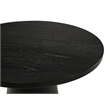 Best Master Furniture Terra Transitional Modern Round Sofa Table (Ebony Black)