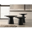 Best Master Furniture Terra Transitional Modern Round Sofa Table (Ebony Black)