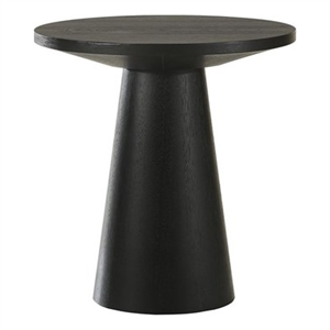 Best Master Furniture Terra Transitional Modern Round Sofa Table (Ebony Black)