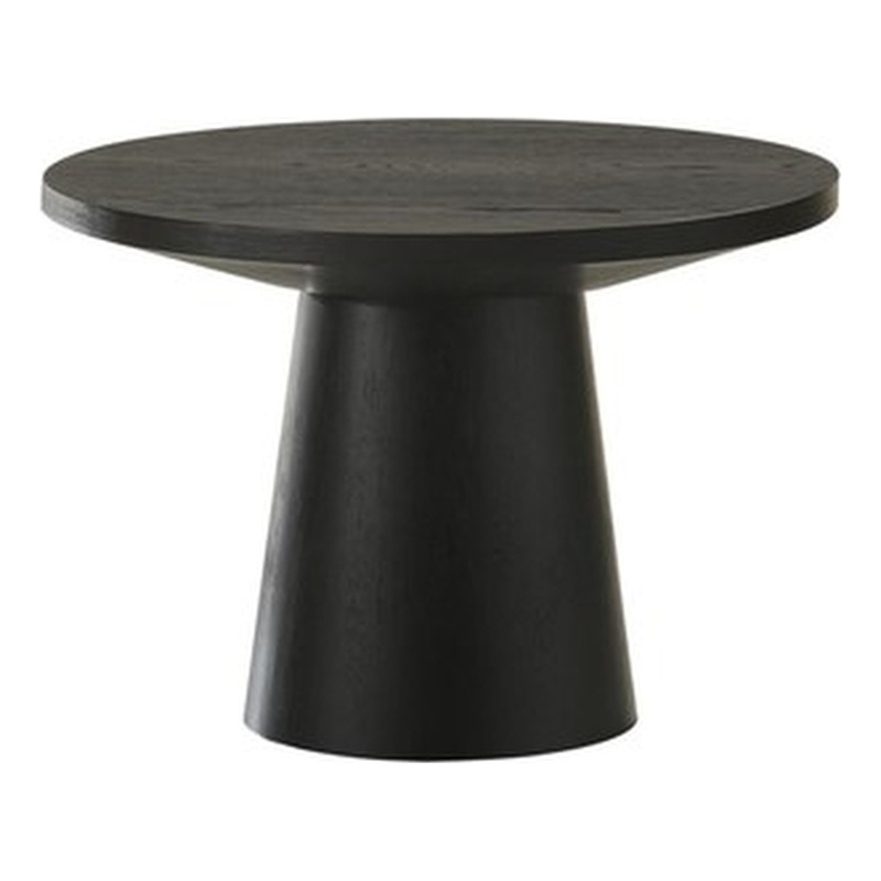 Best Master Furniture Terra Transitional Round Modern End Table (Ebony Black)