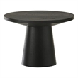Best Master Furniture Terra Transitional Round Modern End Table (Ebony Black)