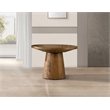 Best Master Furniture Terra Transitional Round Modern End Table (Walnut)
