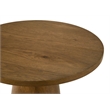 Best Master Furniture Terra Transitional Round Modern End Table (Walnut)