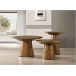 Best Master Furniture Terra Transitional Round Modern End Table (Walnut)