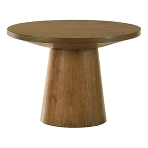 Best Master Furniture Terra Transitional Round Modern End Table (Walnut)