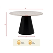 Best Master Furniture Timaro 5-Piece Transitional Modern Round Dining Set