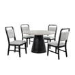 Best Master Furniture Timaro 5-Piece Transitional Modern Round Dining Set