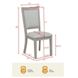 Best Master Furniture Timbria Transitional Upholstered Dining Chairs (Set of 2)