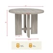 Best Master Furniture Timbria Transitional Modern Round Dining Table