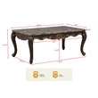 Best Master Furniture Tlerra Victorian Traditional Brown Espresso Coffee Table