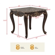 Best Master Furniture Tlerra Victorian Traditional Brown Espresso End Table