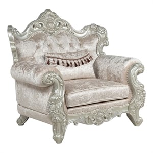 Best Master Furniture Tlerra Victorian Traditional Champagne Living Room Chair