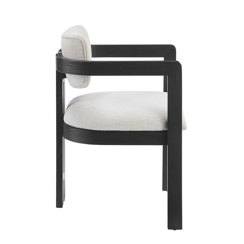 Best Master Furniture Tappelle Mid-Century Black Dining Arm Chair (Set of 2)