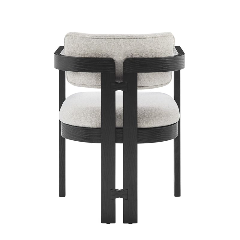 Best Master Furniture Tappelle Mid-Century Black Dining Arm Chair (Set of 2)