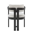 Best Master Furniture Tappelle Mid-Century Black Dining Arm Chair (Set of 2)