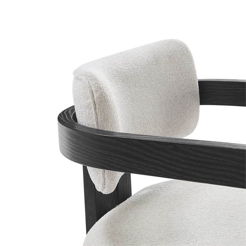 Best Master Furniture Tappelle Mid-Century Black Dining Arm Chair (Set of 2)