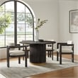 Best Master Furniture Tappelle Mid-Century Black Dining Arm Chair (Set of 2)