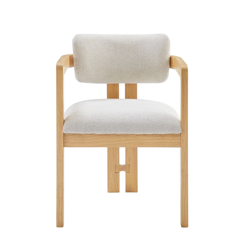 Best Master Furniture Tappelle Mid-Century Natural Dining Arm Chair (Set of 2)