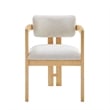 Best Master Furniture Tappelle Mid-Century Natural Dining Arm Chair (Set of 2)