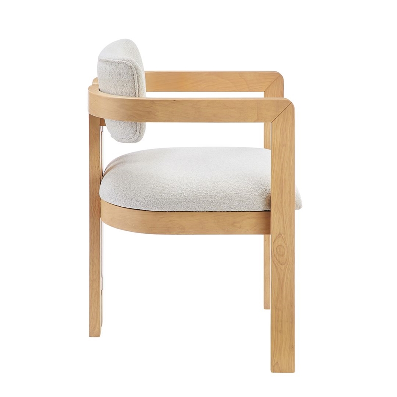 Best Master Furniture Tappelle Mid-Century Natural Dining Arm Chair (Set of 2)