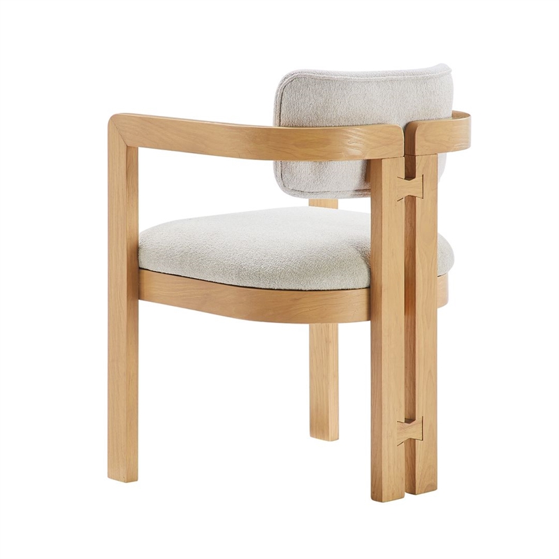 Best Master Furniture Tappelle Mid-Century Natural Dining Arm Chair (Set of 2)