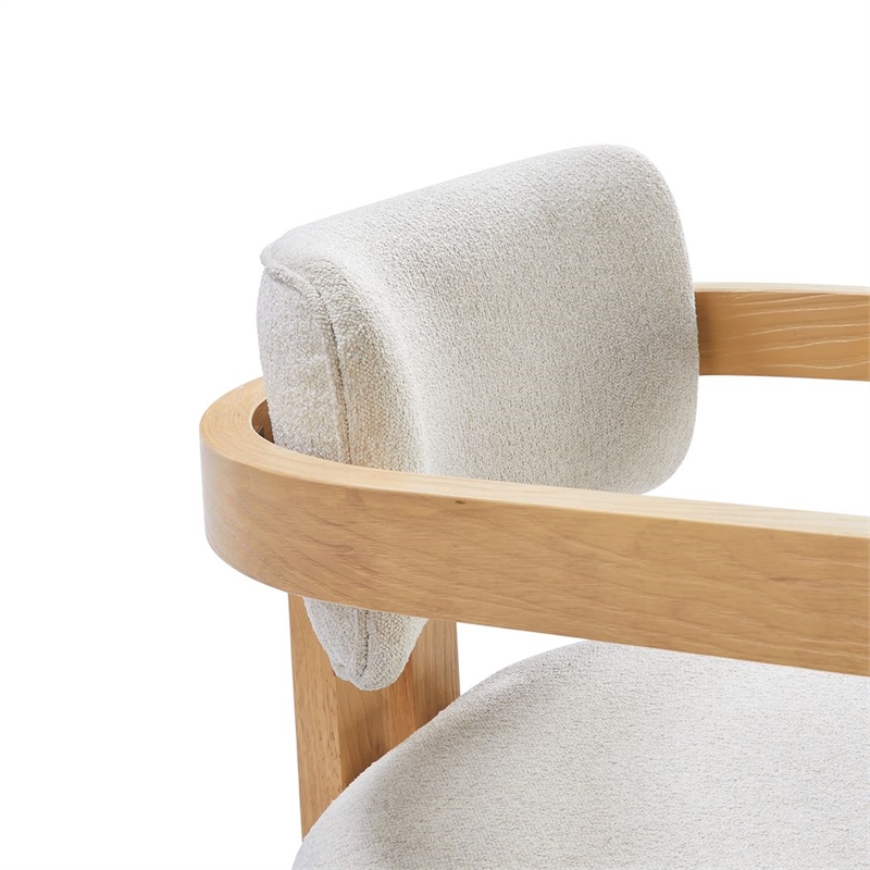 Best Master Furniture Tappelle Mid-Century Natural Dining Arm Chair (Set of 2)