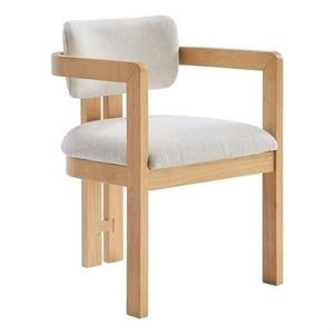 Best Master Furniture Tappelle Mid-Century Natural Dining Arm Chair (Set of 2)