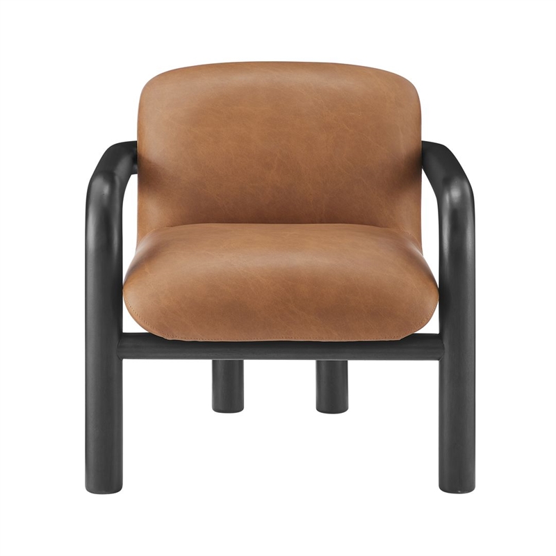 Best Master Furniture Tapporo Mid-Century Modern Black Accent Chair (Set of 1)