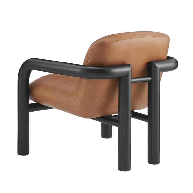 Best Master Furniture Tapporo Mid-Century Modern Black Accent Chair (Set of 1)