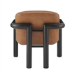 Best Master Furniture Tapporo Mid-Century Modern Black Accent Chair (Set of 1)