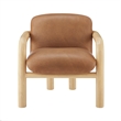 Best Master Furniture Tapporo Mid-Century Modern Natural Accent Chair (Set of 1)