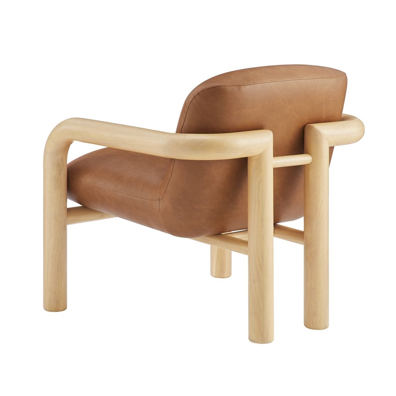 Best Master Furniture Tapporo Mid-Century Modern Natural Accent Chair (Set of 1)