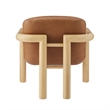 Best Master Furniture Tapporo Mid-Century Modern Natural Accent Chair (Set of 1)