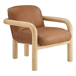 Best Master Furniture Tapporo Mid-Century Modern Natural Accent Chair (Set of 1)