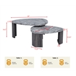 Best Master Furniture Tvoro Modern 2-Piece Swivel Nesting Coffee Table Set